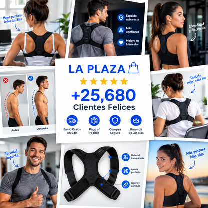 PostureFit — Corrector de Postura Ajustable, Cómodo y Discreto ¡REGALO EXCLUSIVO SOLO HOY! 🔥