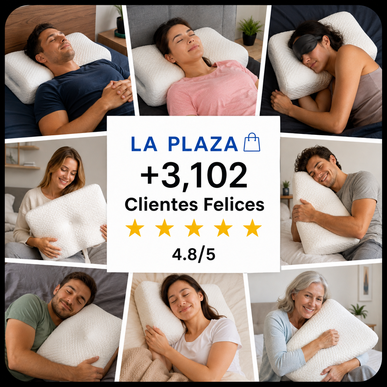 😴Almohada Cervical Premium + Soporte Ergonómico + Confort Superior + ¡OFERTA ESPECIAL HOY! 🔥
