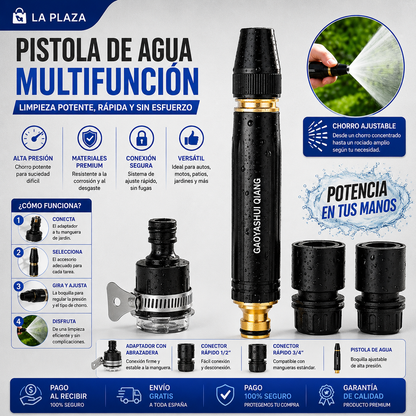 Pistola Alta Presión Profesional Portátil Doble Batería