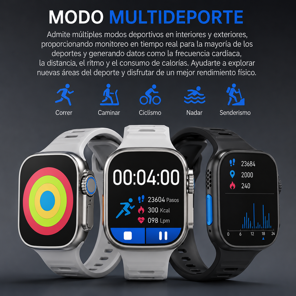 ⌚ Smartwatch S10 PRO + Llamadas Bluetooth + Monitor Deportivo + Carga Inalámbrica + ¡OFERTA ESPECIAL HOY! 🔥