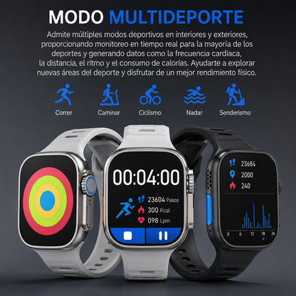 ⌚ Smartwatch S10 PRO + Llamadas Bluetooth + Monitor Deportivo + Carga Inalámbrica + ¡OFERTA ESPECIAL HOY! 🔥