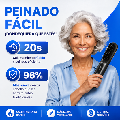 ✨ Cepillo Alisador PRO + Alisa y Peina en Minutos + Tecnología Cerámica + ¡OFERTA EXCLUSIVA SOLO HOY! 🔥