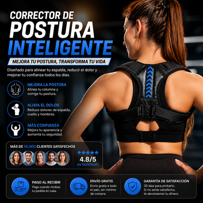 PostureFit™ — Corrector de Postura Ajustable, Cómodo y Discreto¡REGALO EXCLUSCorretor de Postura Ajustável UnissexIVO SOLO HOY!🔥