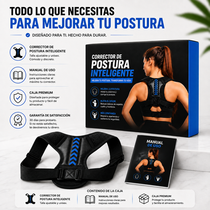 PostureFit™ — Corrector de Postura Ajustable, Cómodo y Discreto¡REGALO EXCLUSCorretor de Postura Ajustável UnissexIVO SOLO HOY!🔥