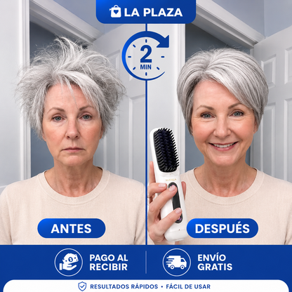 ✨ Cepillo Alisador PRO + Alisa y Peina en Minutos + Tecnología Cerámica + ¡OFERTA EXCLUSIVA SOLO HOY! 🔥