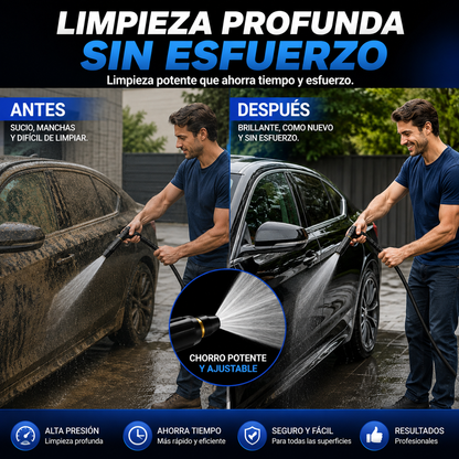 Pistola Alta Presión Profesional Portátil Doble Batería