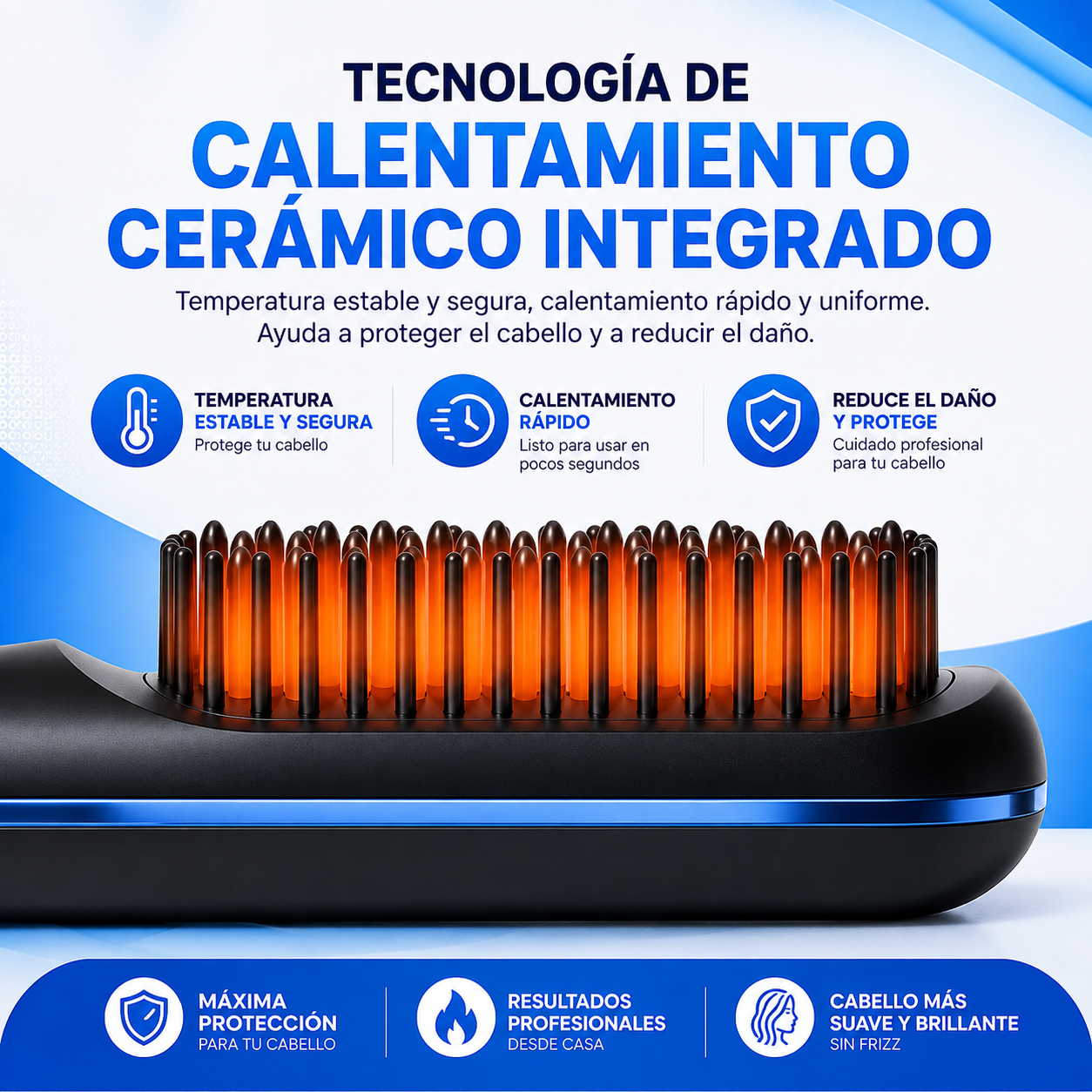 ✨ Cepillo Alisador PRO + Alisa y Peina en Minutos + Tecnología Cerámica + ¡OFERTA EXCLUSIVA SOLO HOY! 🔥