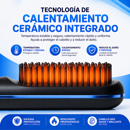 ✨ Cepillo Alisador PRO + Alisa y Peina en Minutos + Tecnología Cerámica + ¡OFERTA EXCLUSIVA SOLO HOY! 🔥